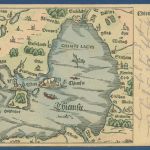 Chiemsee im Jahre 1566 Landkarte, gelaufen 1910 (AK5616)