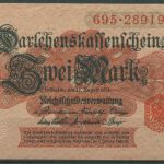 Dt. Reich 2 Mark 1914, DEU-60 Serie 695, kassenfrisch (K1477)