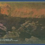 Brüssel Brand des Grand Palais, gelaufen 1910 (AK5708)