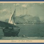 Palermo Hafen Monte Pellegrino, gelaufen 1922 (AK5706)