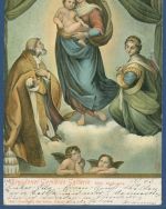 Sixtinische Madonna Dresdener Gemäldegallerie, gelaufen 1903 (AK5595)