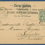 Gruß aus Basel Stadtansicht mit Rheinbrücke, gelaufen 1900 (AK5588)