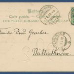 Neujahr Bonne anneé 1902 Sonne und Mond mit Pfeife, gelaufen 1.1.1902 (AK5583)