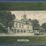 Kassel Wilhelmshöhe Endstation der Elektrischen Bahn, gelaufen 1908 (AK5554)