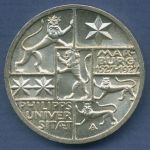 Dt. Reich Weimar 3 Mark 1927 A, Philippsuniversität Marburg J 330, vz/st (m6884)