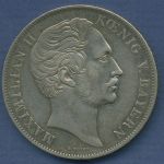 Bayern Doppelgulden 1853, Maximilian II., J 83 vz (m6888)