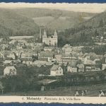 Malmédy Panorama de la Ville Basse, gelaufen 1939 (AK5573)
