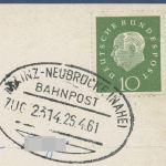 Besucht das Weindorf Norheim an der Nahe, gelaufen 1961 Bahnpost (AK5749)