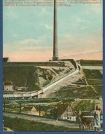 Halsbrücke Freiberg in Sachsen Hohe Esse, gelaufen 1909, Bug (AK5724)