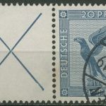 Deutsches Reich Zusammendrucke 1931 Flugpost W 21.1 gestempelt, Mängel