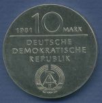 DDR 10 Mark 1981 Georg Wilhelm Friedrich Hegel, J 1581 vz (m3219)