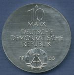 DDR 10 Mark 1986 275 Jahre Charité Berlin, J 1612 vz/st (m6898)