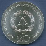 DDR 20 Mark 1969 Johann Wolfgang von Goethe, J 1525 vz/st (m6903)