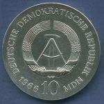 DDR 10 Mark 1966 Karl Friedrich Schinkel, J 1517 vz/st (m6900)