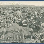 Rom Panorama von der Kuppeö des Petersdoms, gelaufen 1904 Marke fehlt (AK5924)
