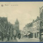 Menen Menin Rue de Lille, gelaufen als Feldpost (AK5925)