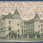 Halle an der Saale Posthof, gelaufen 1902 (AK5921)
