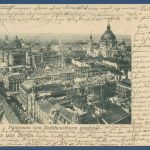 Gruss aus Berlin Panorama vom Rathausturm gesehen, gelaufen 1902 (AK5912)