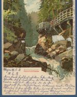 Zackelklamm bei Szklarska Poręba, Schreiberhau, gelaufen 1901 (AK5909)