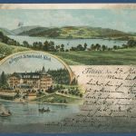 Titisee Jaeger's Schwarzwald-Hotel, gelaufen 1902, Mängel (AK5897)