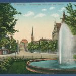 Chemnitz Carolastraße Blick zum Theater, gelaufen 1913 als Feldpost (AK5883)