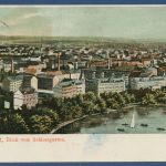 Chemnitz Blick vom Schlossgarten, gelaufen 1906 (AK5880)