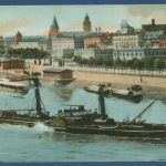 Mainz Bootsanleger Frachtschiff, ungebraucht, Mängel (AK5875)