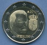 Luxemburg 2 Euro 2010 Großherzog Henri Wappen, vz/st (m4902)
