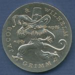 DDR 20 Mark 1986 Jacob & Wilhelm Grimm, J 1607 vz (m6914)