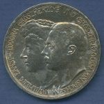 Sachsen-Weimar-Eisenach 3 Mark 1910 A, Hochzeit Wilh. Ernst, J 162 vz/st (m6909)