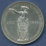 Frankfurt Stadt Taler 1862 Schützenfest, J 51, vz/vz+ (m6905)