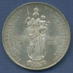 Bayern Doppelgulden 1855 Mariensäule, Maximilian II., J 84 vz/st (m6908)