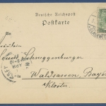 Gruß aus Heidelberg Stadt und Schloß, gelaufen 1897 (AK1132)