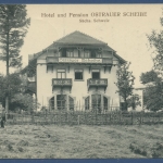 Gasthof und Sommerfrische Ostrauer Scheibe bei Schandau, gelaufen 1911 (AK1138)