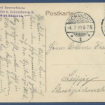 Gasthof und Sommerfrische Ostrauer Scheibe bei Schandau, gelaufen 1911 (AK1138)