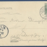 Schloss Stolzenfels und Capellen, Koblenz, gelaufen 1903 (AK1125)