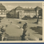 Fulda Bonifatiusplatz Hotel zum Kurfürsten, gelaufen 1940 als Feldpost (AK1212)