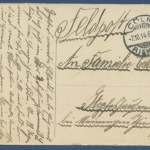 Boppard am Rhein Stadtansicht Bahnlinie, gelaufen 1914 als Feldpost (AK1332)