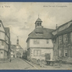 Bad Sooden a. Werra Altes Tor mit Pfennigstube, gelaufen 1928 (AK1311)