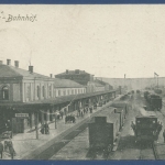 Bebra Bahnhof Lokomotive, gelaufen 1923 (AK1307)