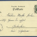 Gruss aus Solingen Postgebäude Kirche Gesamtansicht, gelaufen 1899 (AK1283)
