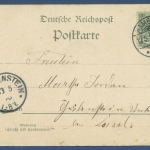 Hamburg Großer Burstah Geschäfte Zigarren, gelaufen 1898 (AK1280)