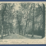 Gruß aus Baden-Baden Lichtenthaler Allee, gelaufen 1899 (AK1458)