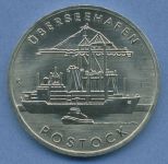 DDR 5 Mark 1988 Hafen Rostock, J 1619 vz/st (m4843)