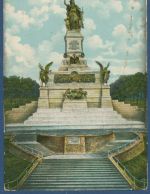 Nationaldenkmal auf dem Niederwald Rüdesheim am Rhein, gelaufen 1910 (AK5844)