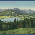 Aussicht von der Neureut bei Tegernsee, gelaufen 1937 (AK5843)