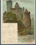 Bad Kösen Die Rudelsburg, gelaufen 1901 (AK5842)