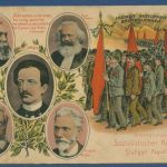 Stuttgart Sozialistischer Kongress 1907, gelaufen 1907, Mängel (AK5808)
