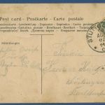 Stuttgart Sozialistischer Kongress 1907, gelaufen 1907, Mängel (AK5808)
