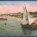 Ostseebad Ahlbeck Usedom Blick auf den Strand, gelaufen 1927 (AK5806)